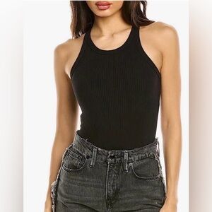 Good American black ribbed bodysuit black size small (size 1)